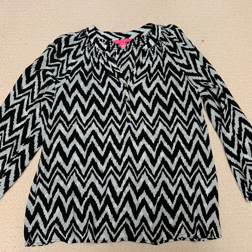 Lilly Pulitzer Ellas Silk top